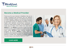 Tablet Screenshot of medifastmd.com